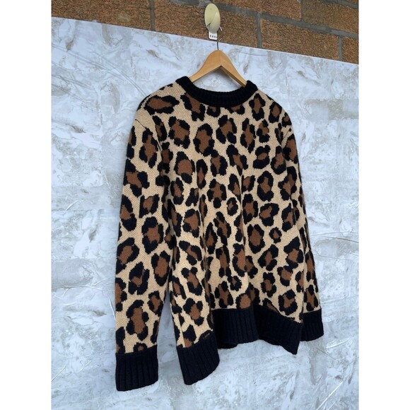 MICHAEL KORS COLLECTION
Leopard Jacquard Cashmere Sweater  medium - Picture 5 of 12